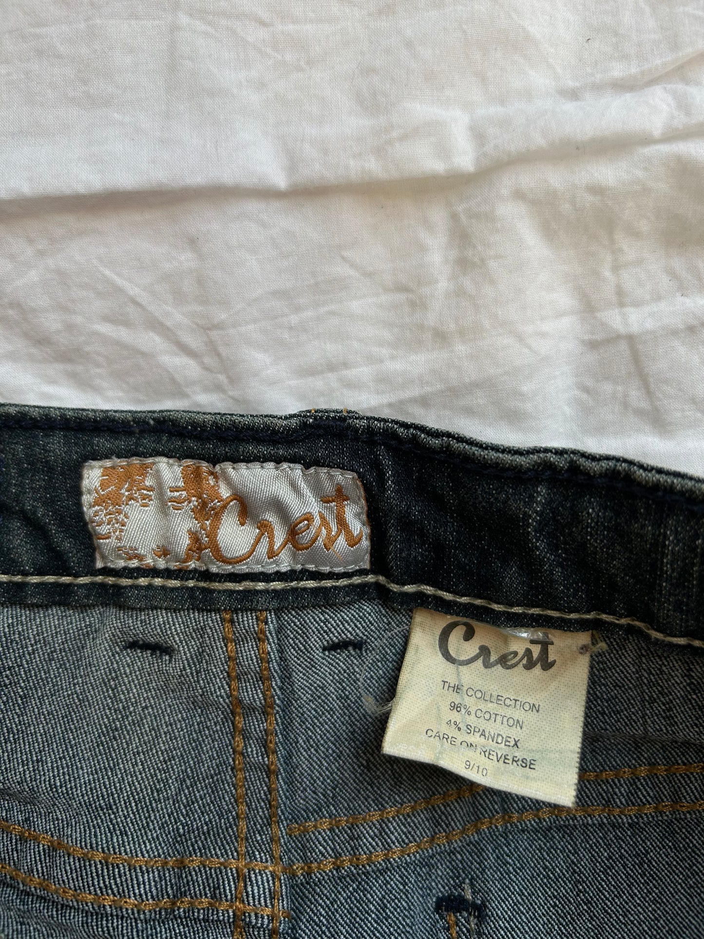 Vintage Crest Denim Bronze Studs & Sand Wash