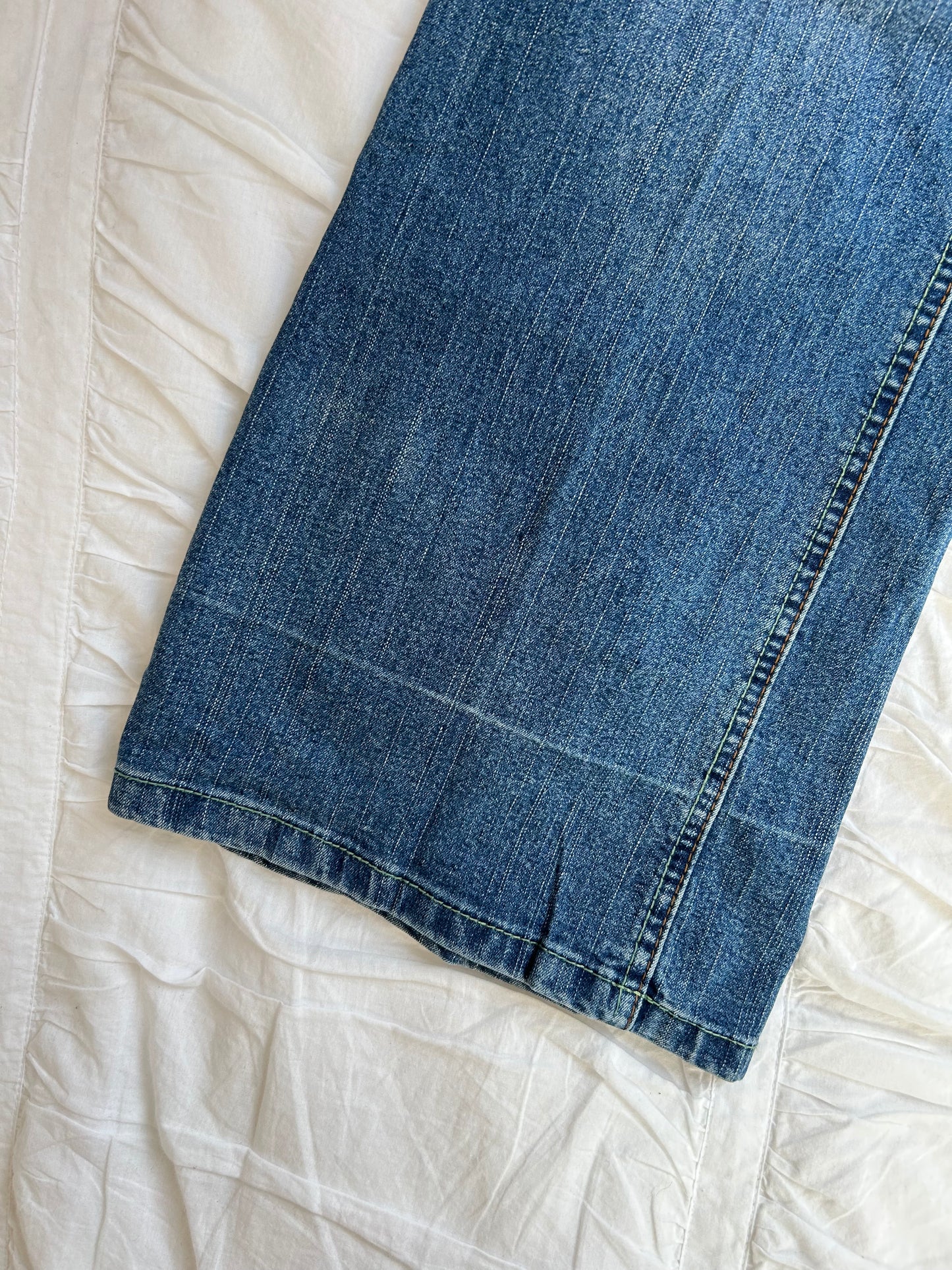 Vintage Richcow Flare Jeans – Tribal Embroidery & Studs