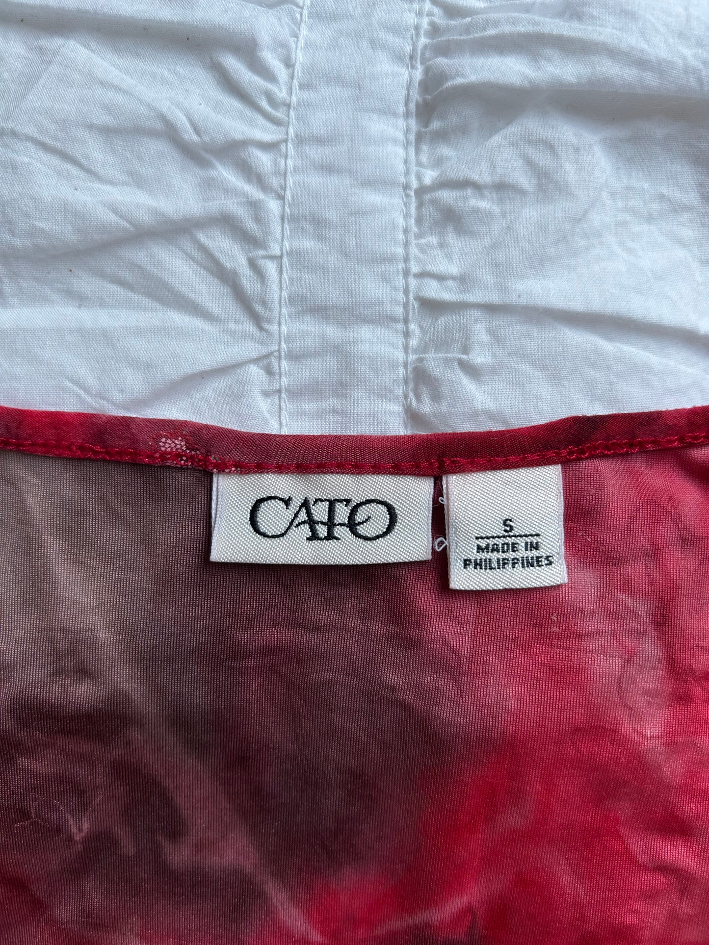 CATO Raff-Top – Tie-Dye & Glitzer-Blumen-Print-Still Alive