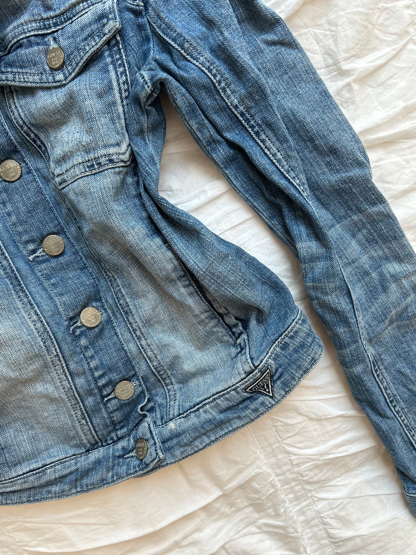 GUESS Jeansjacke Blau