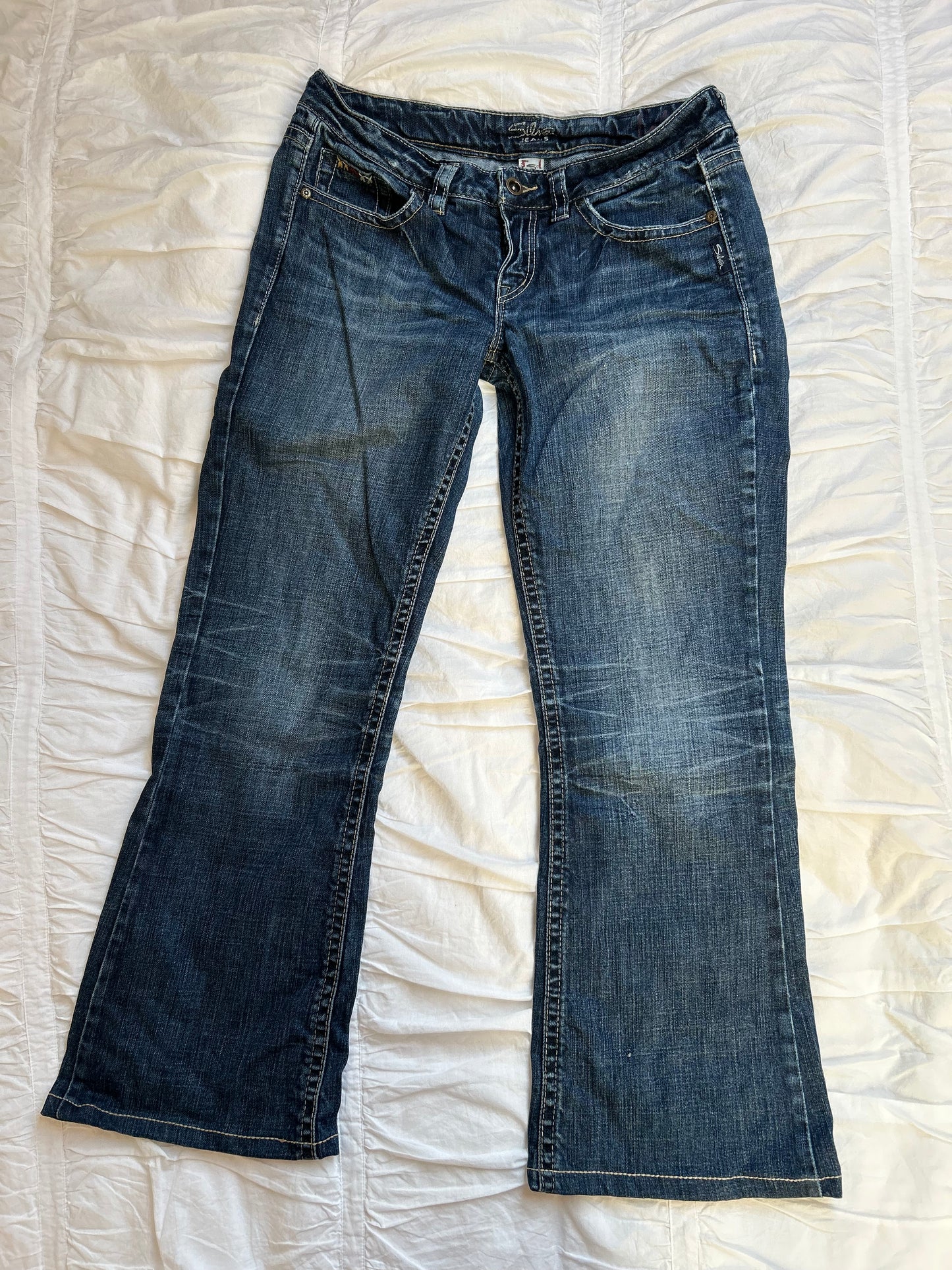 Vintage Silver Jeans Co. Bootcut mit Stickereien
