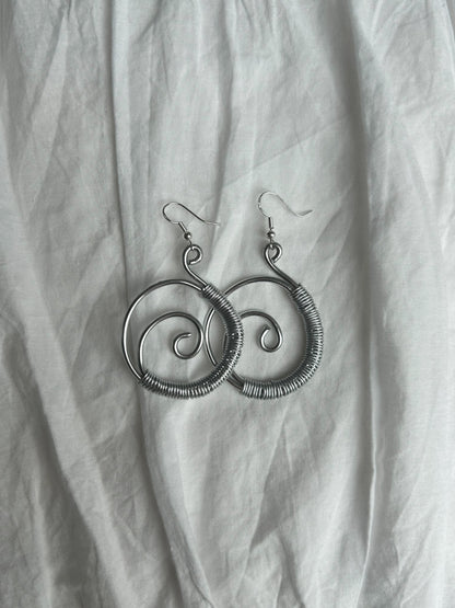 Hippie Festival Spiral Ohrringe