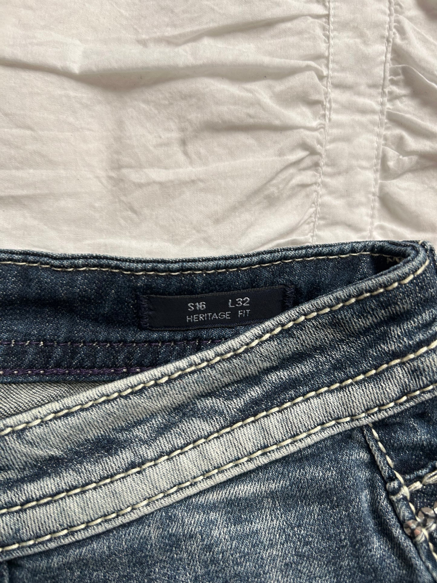 Vintage Vigoss Heritage Fit Boot Cut Jeans Pailetten