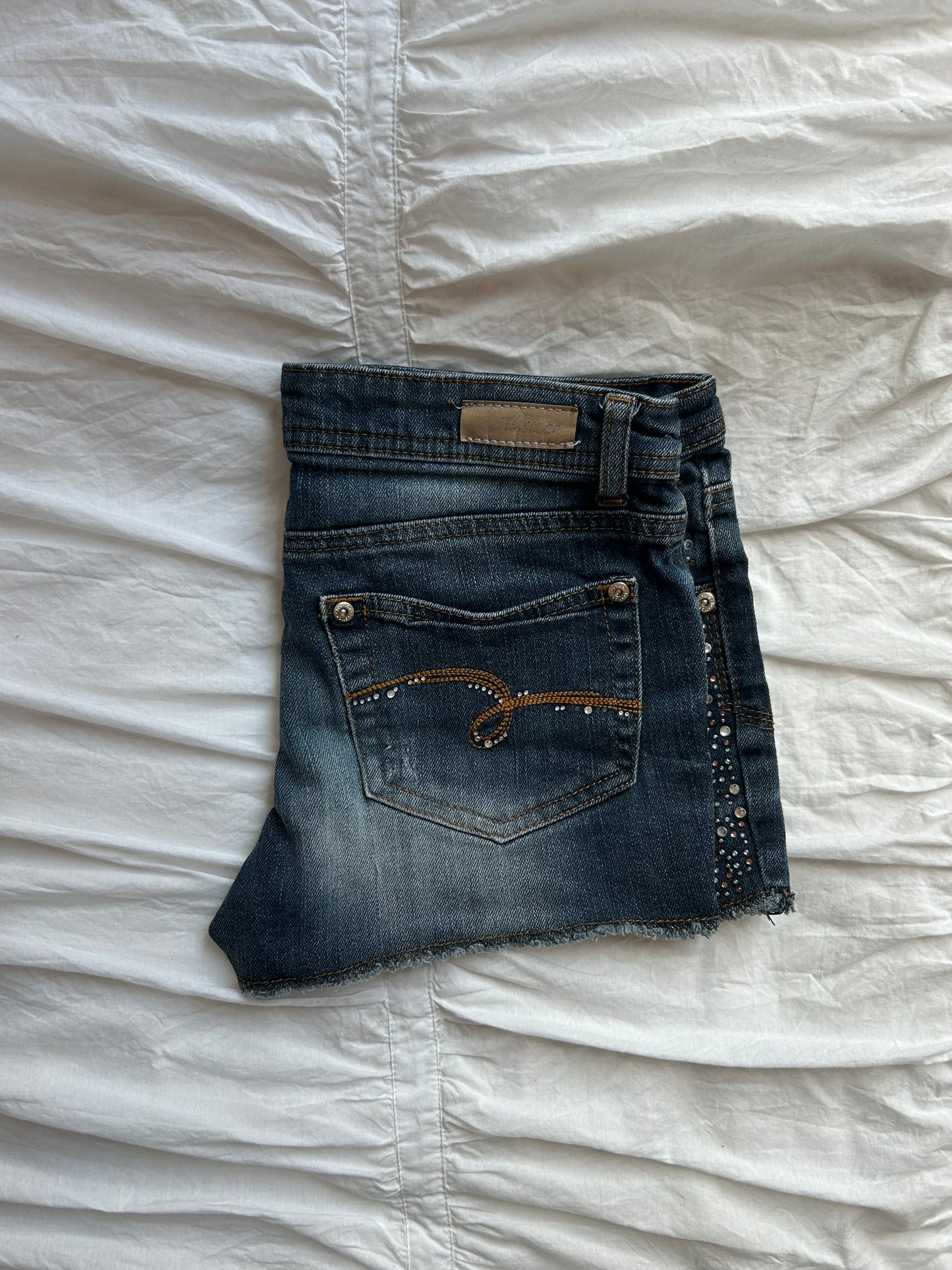 Vintage Justice Denim Shorts mit Strass