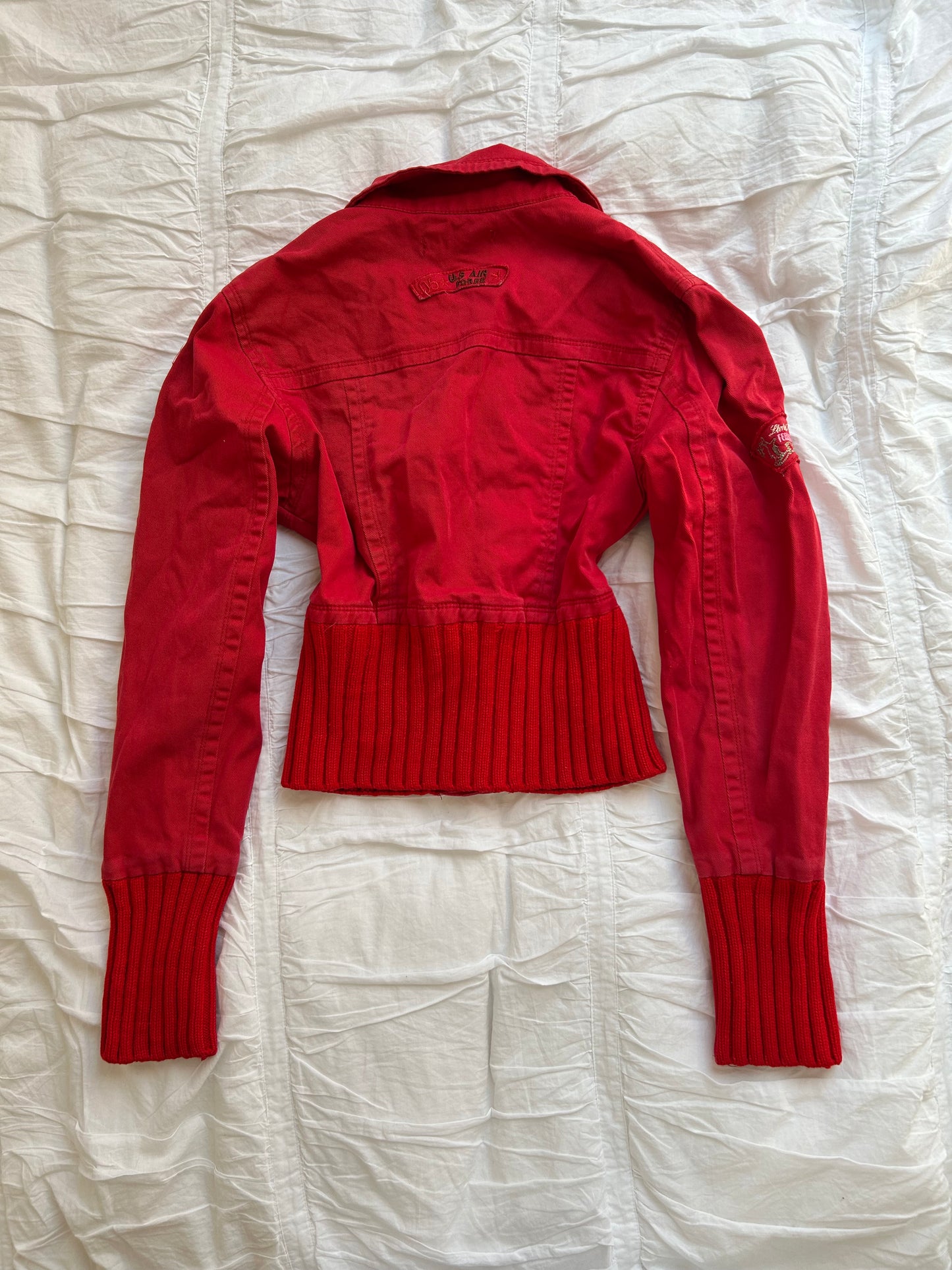 Vintage OOPS Jeansjacke – Destroyed Look & Patches-Still Alive