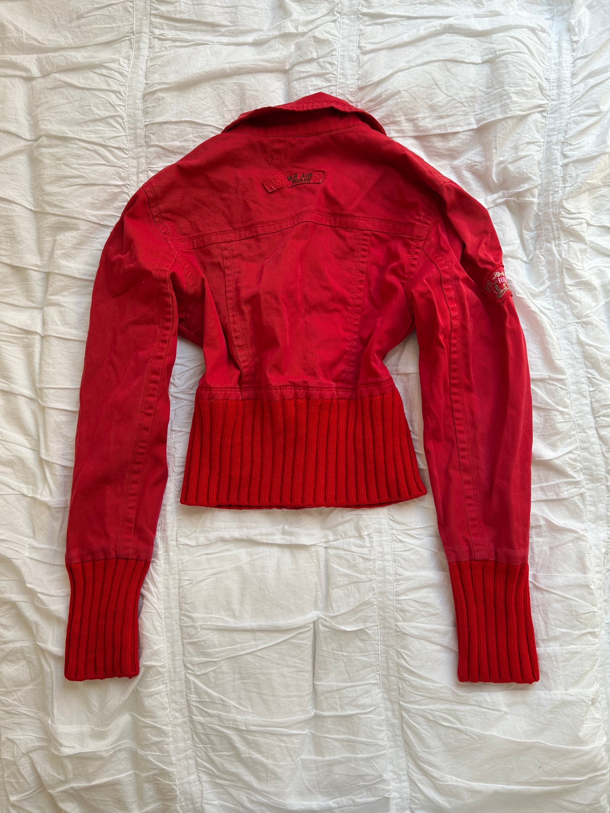 Vintage OOPS Jeansjacke – Destroyed Look & Patches-Still Alive