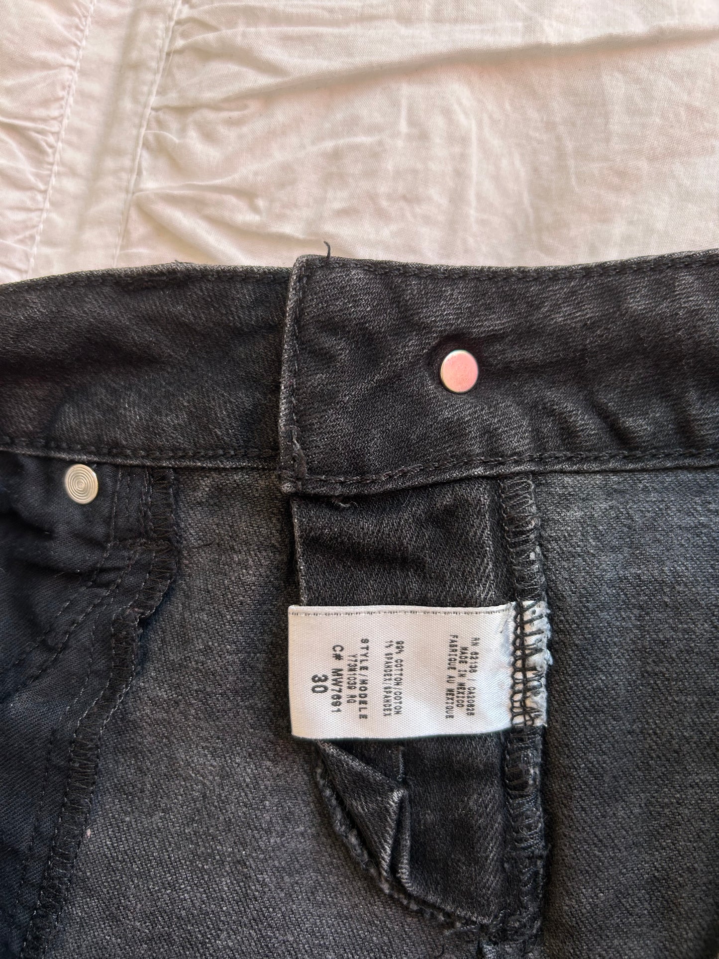 Vintage Guess Denim Minirock Gold-Logo