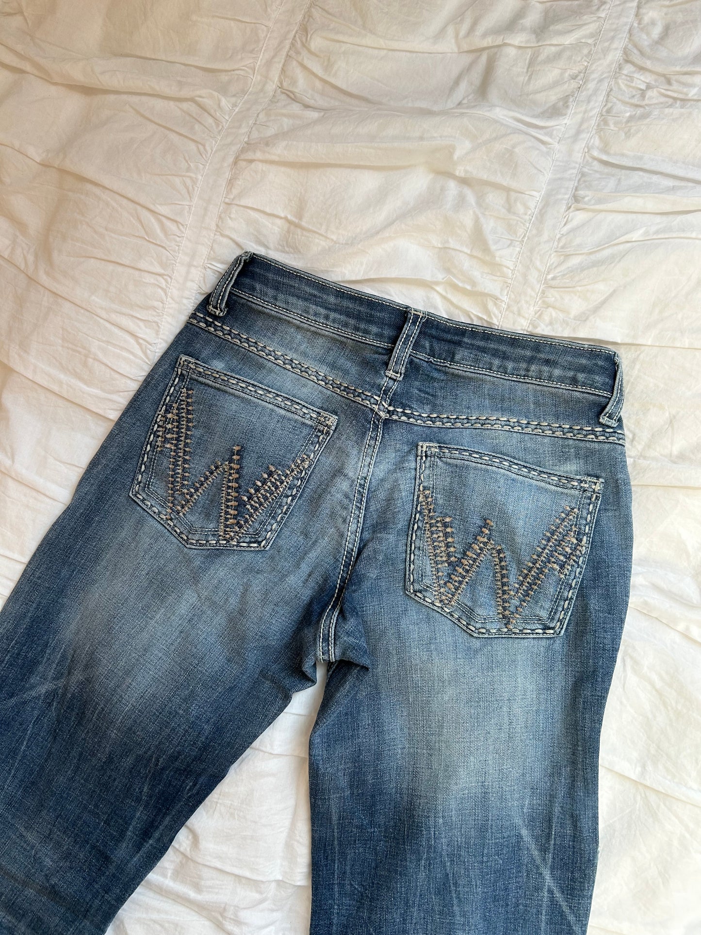 Vintage Wrangler "Shiloh" Jeans W-Stitching & No-Gap-Waistband