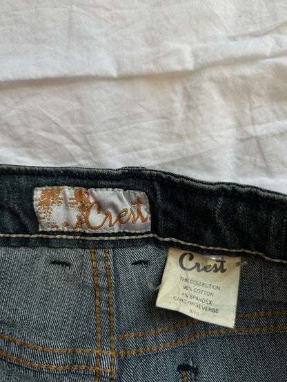 Vintage Crest Denim Bronze Studs & Sand Wash