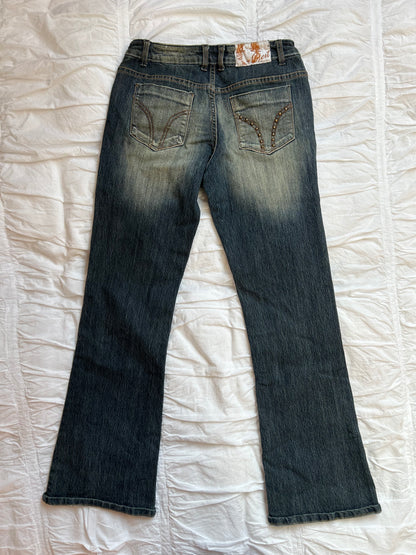 Vintage Crest Denim Bronze Studs & Sand Wash