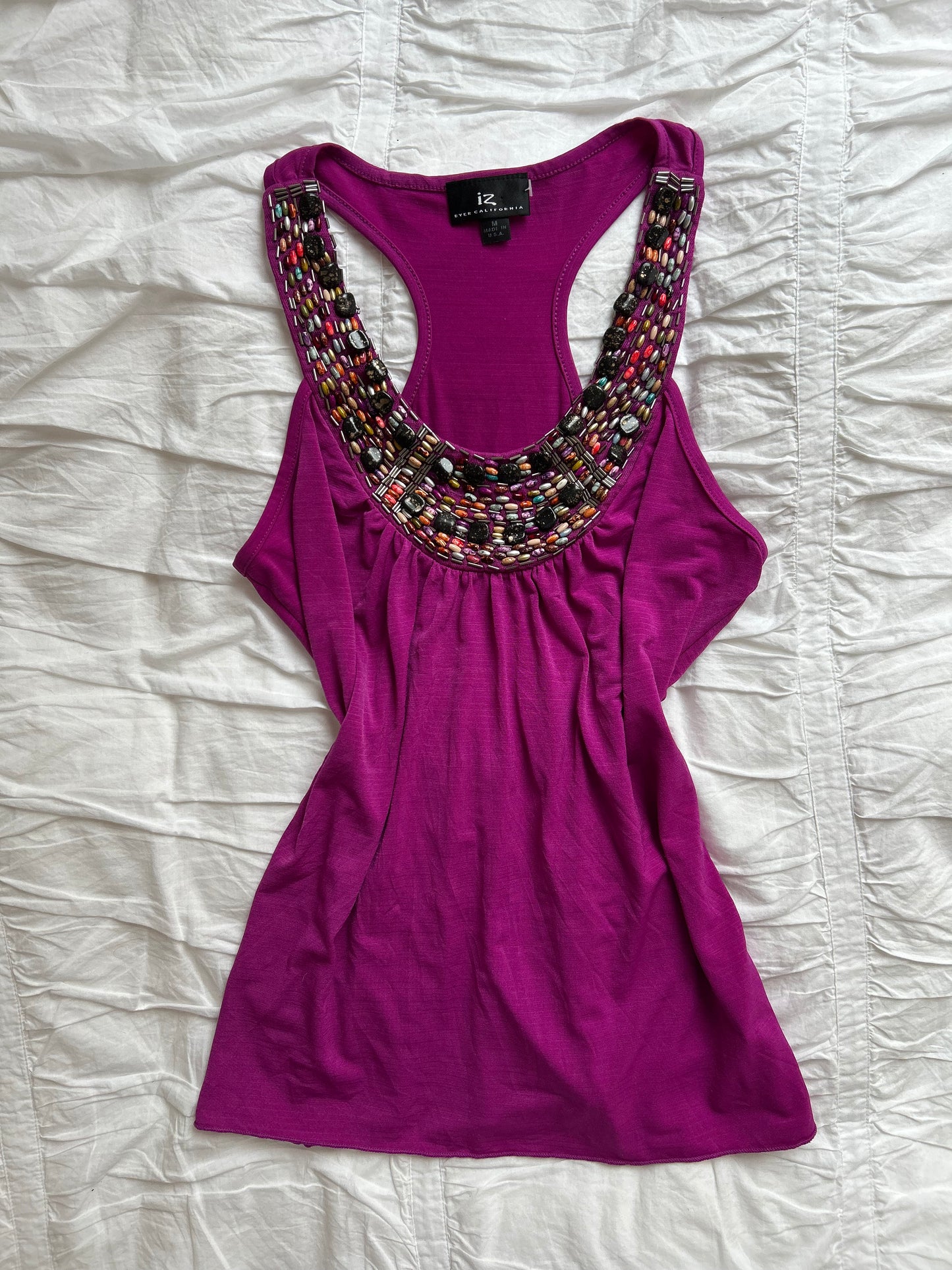 IZ Byer California Tanktop – Perlen-Applikation & Racerback