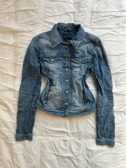 GUESS Jeansjacke Blau