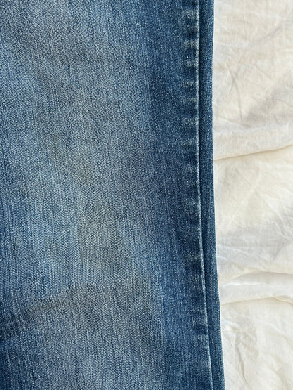Vintage Premiere Flare Jeans – Sternen-Stickerei & Strass