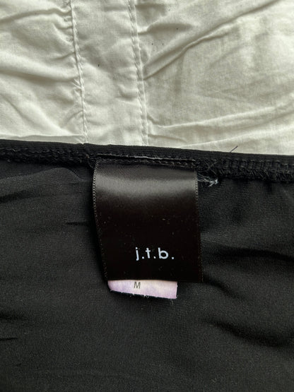 Vintage j.t.b. Top – Pailletten-Verzierung & Wellensaum