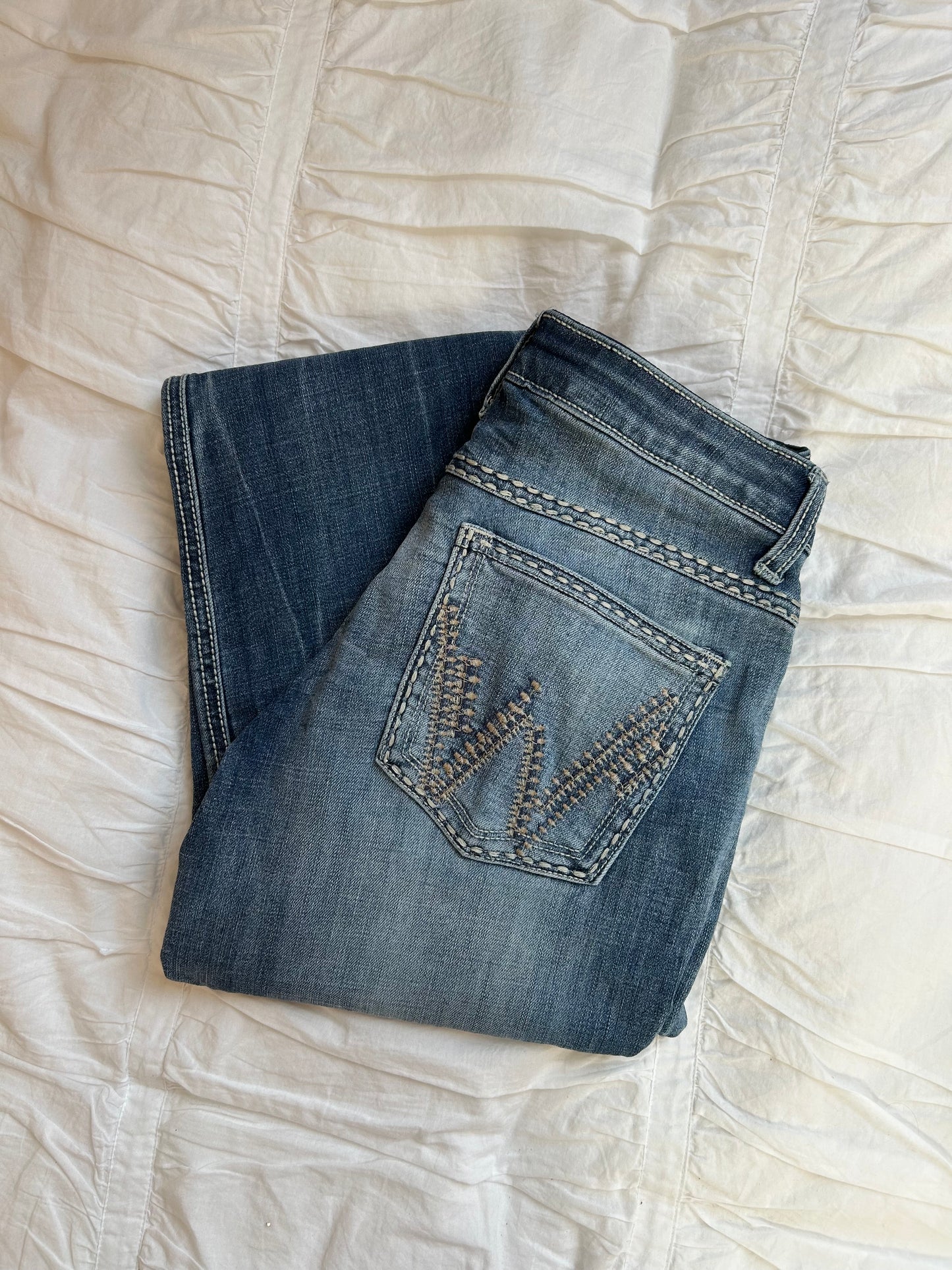 Vintage Wrangler "Shiloh" Jeans W-Stitching & No-Gap-Waistband