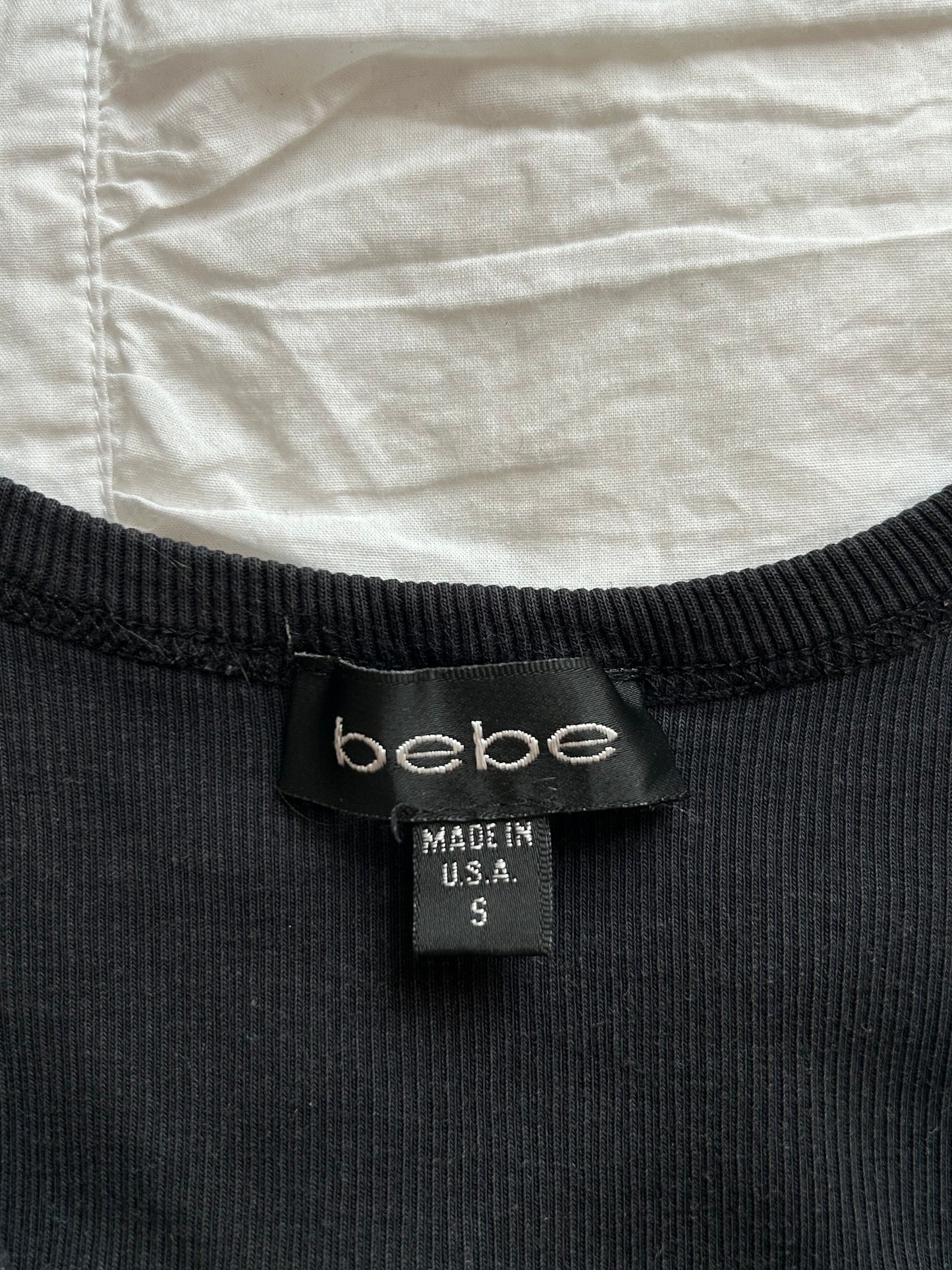 Bebe Tanktop mit Logo-Strass-Verzierung