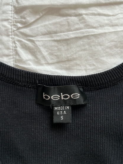 Bebe Tanktop mit Logo-Strass-Verzierung