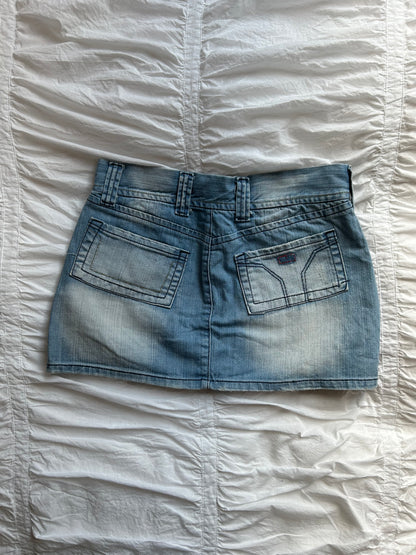 Vintage Gassata Jeans Minirock