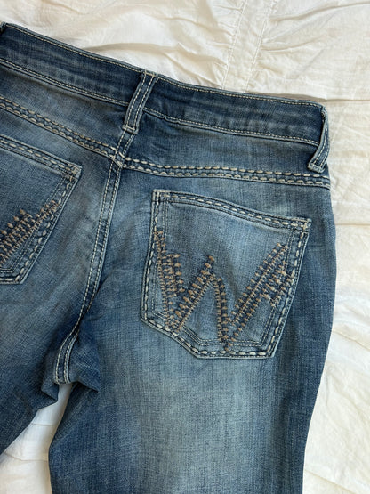 Vintage Wrangler "Shiloh" Jeans W-Stitching & No-Gap-Waistband