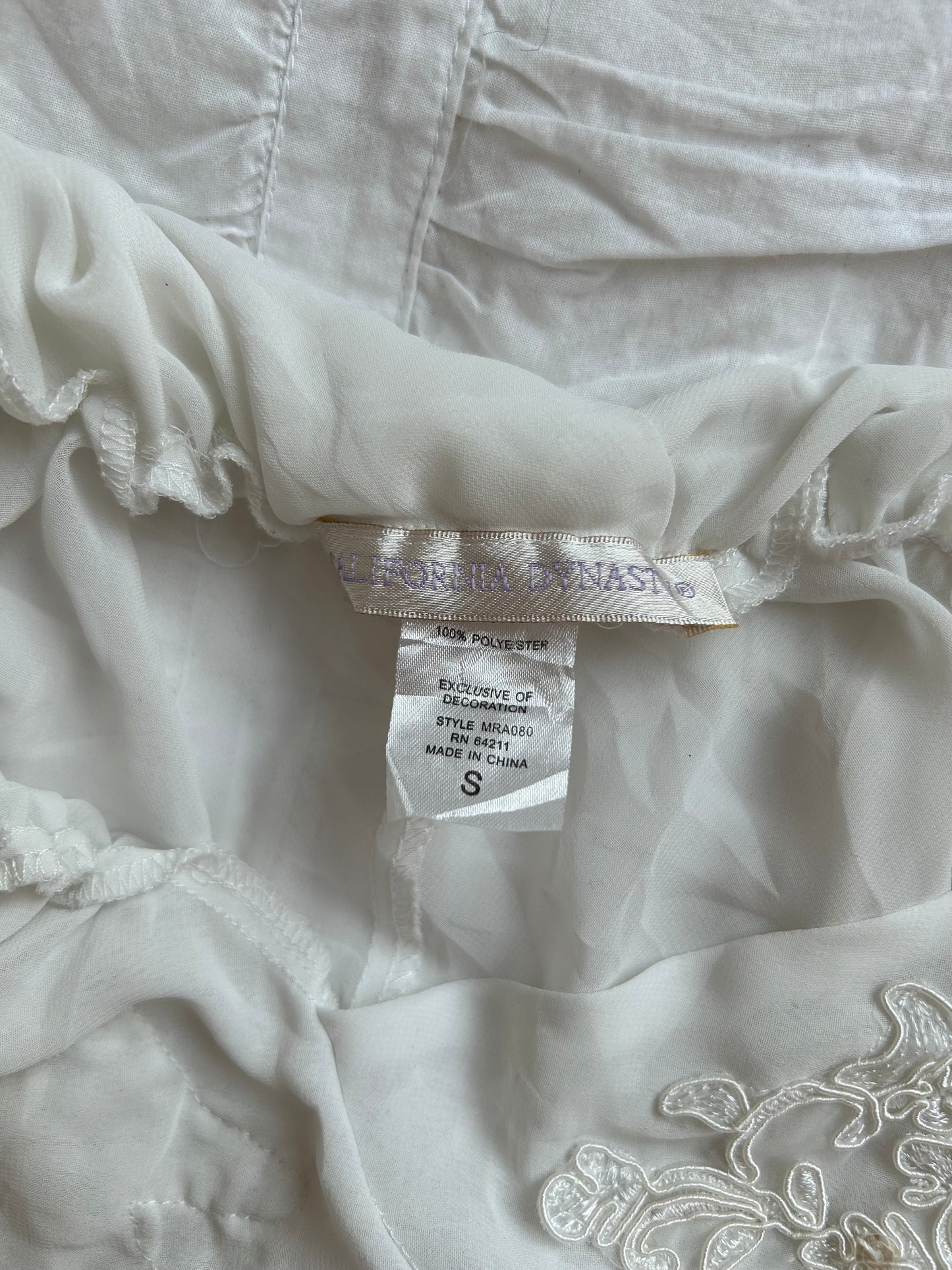 Vintage California Dynasty Babydoll – Pailletten & Stickerei