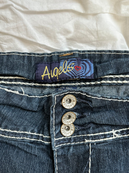 Vintage Angels Plus Size Jeans – Triple Button & Ornate Pockets