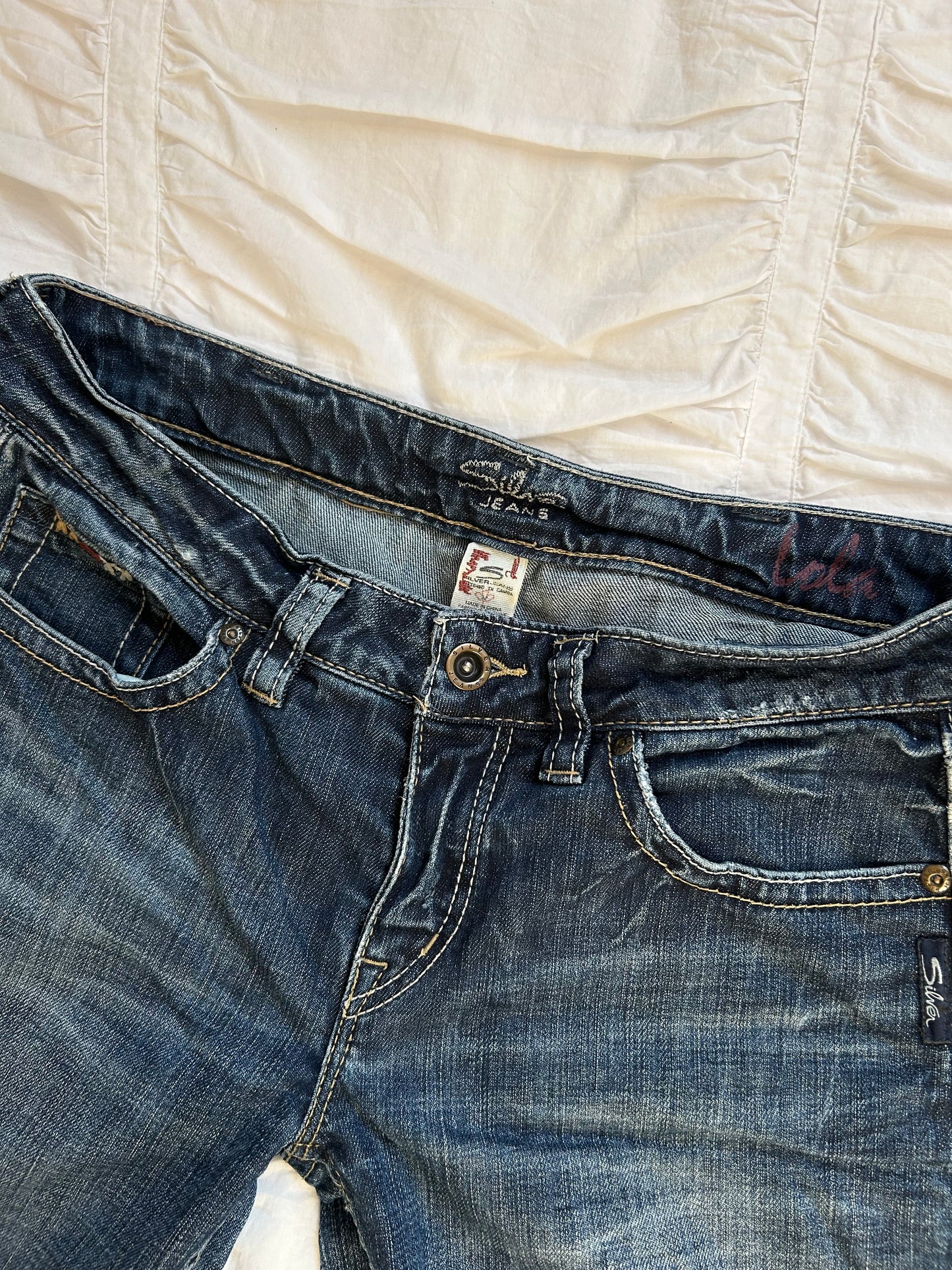 Vintage Silver Jeans Co. Bootcut mit Stickereien