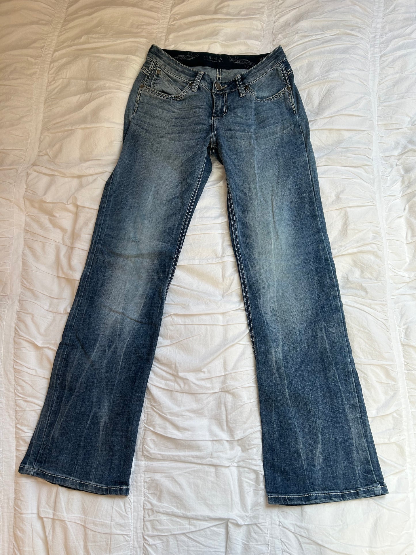Vintage Wrangler "Shiloh" Jeans W-Stitching & No-Gap-Waistband