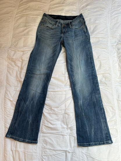 Vintage Wrangler "Shiloh" Jeans W-Stitching & No-Gap-Waistband