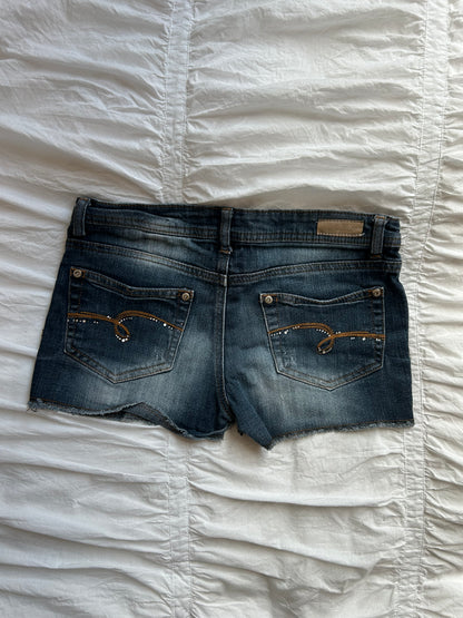 Vintage Justice Denim Shorts mit Strass
