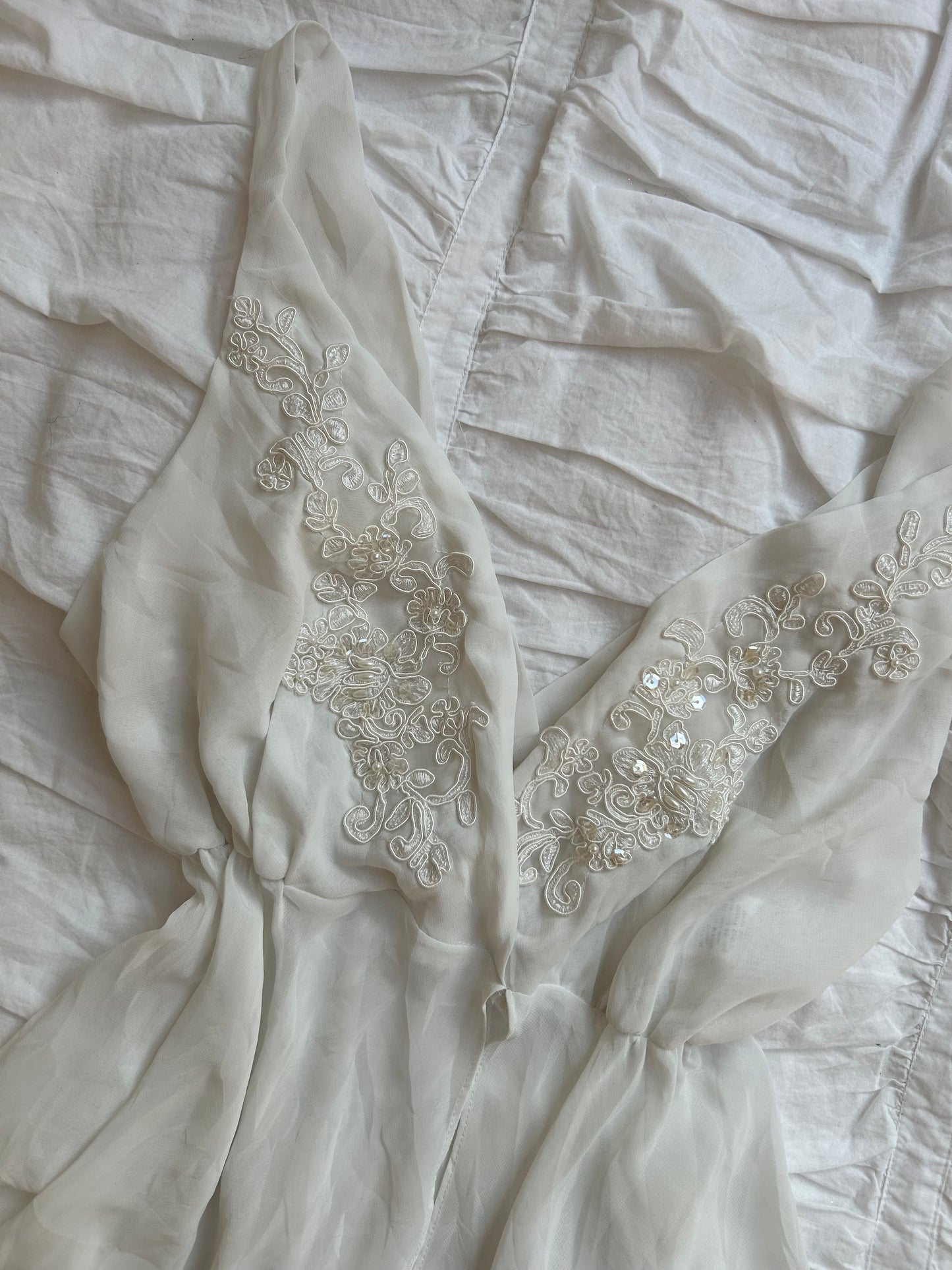 Vintage California Dynasty Babydoll – Pailletten & Stickerei