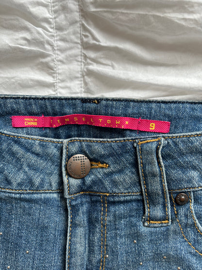Vintage Tinseltown Denim Shorts Glitzer