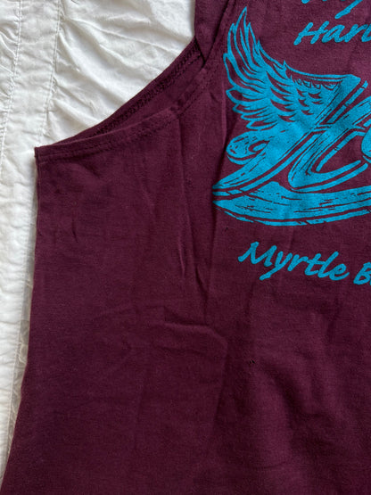 Vintage Harley-Davidson Tanktop – Adler-Print & Glitzer