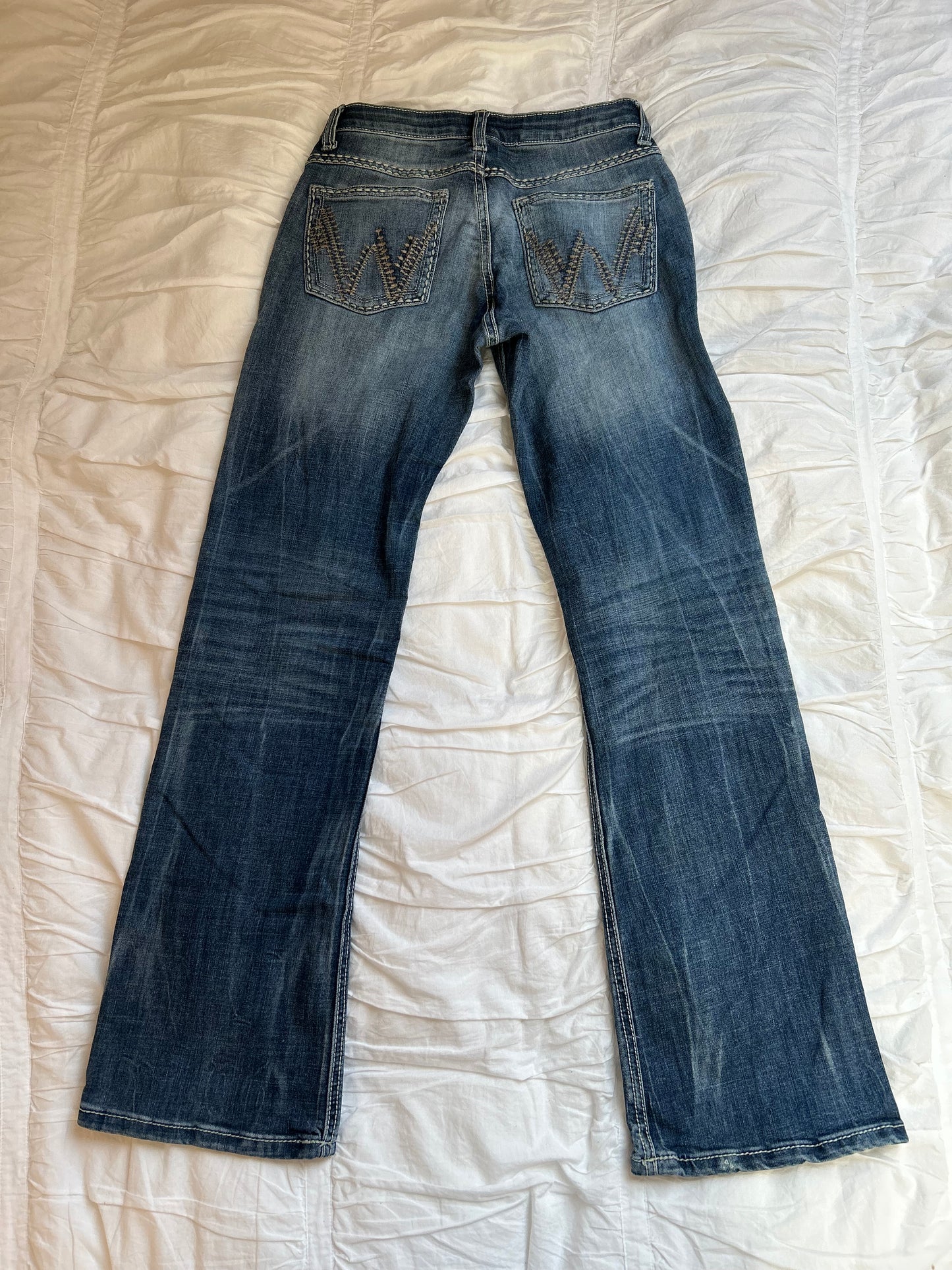 Vintage Wrangler "Shiloh" Jeans W-Stitching & No-Gap-Waistband