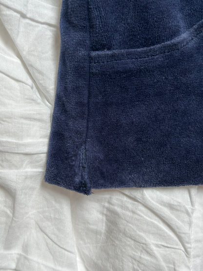 Vintage Juicy Couture Strass-Kronen Zip-Hoodie Marineblau-Still Alive
