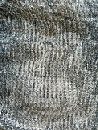 Vintage Denim Minirock Romantische Schmetterlings-Stickerei