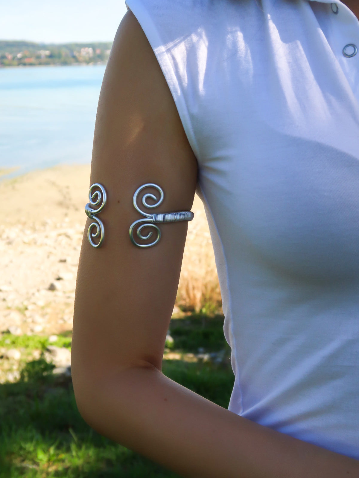 Statement Boho Spiral Oberarmreif
