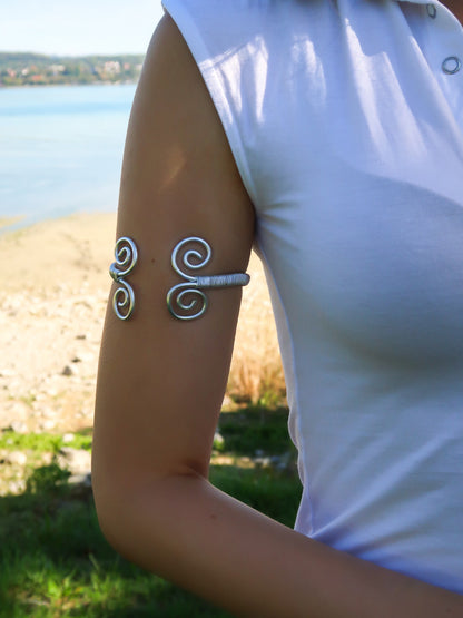 Statement Boho Spiral Oberarmreif