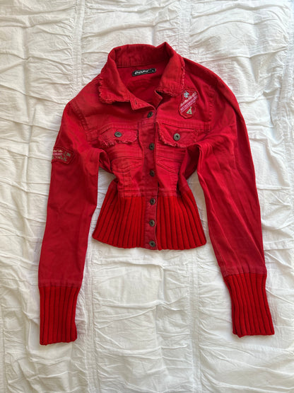 Vintage OOPS Jeansjacke – Destroyed Look & Patches-Still Alive