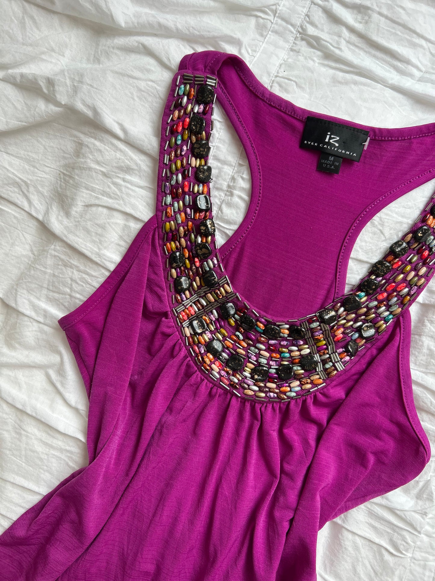 IZ Byer California Tanktop – Perlen-Applikation & Racerback