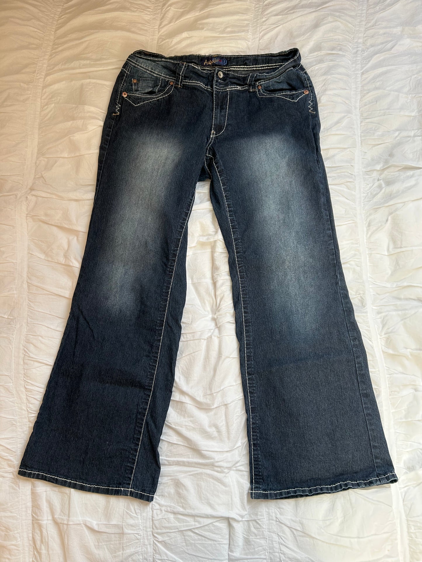 Vintage Angels Plus Size Jeans – Triple Button & Ornate Pockets