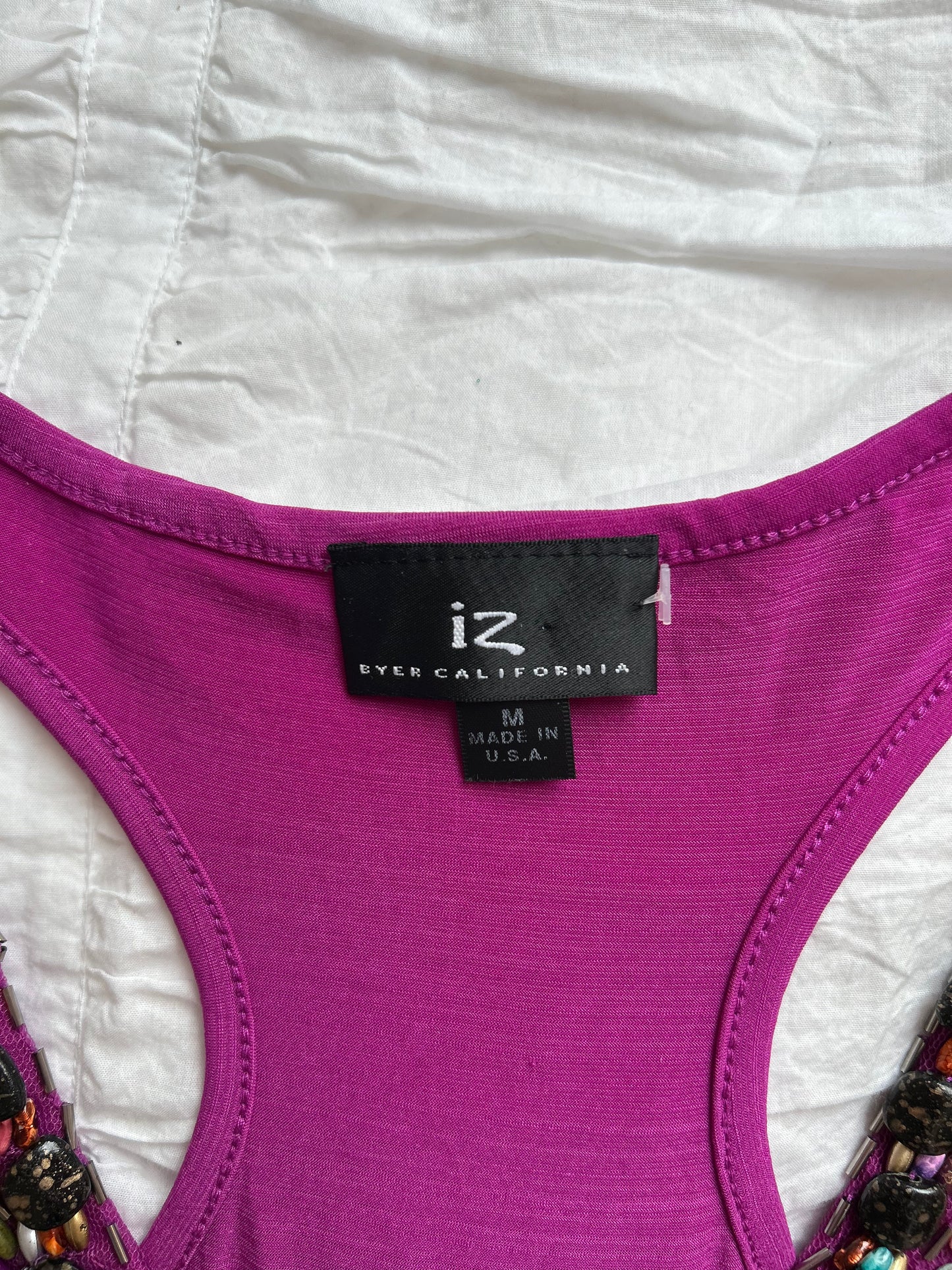 IZ Byer California Tanktop – Perlen-Applikation & Racerback