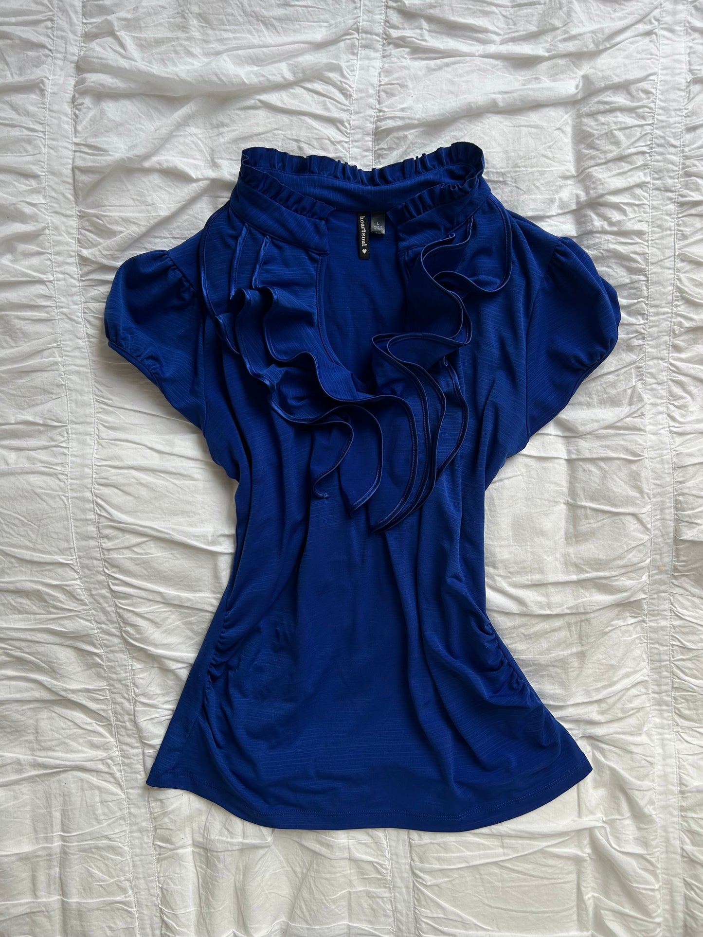 Heartsoul Top – Volant-Details & Stehkragen