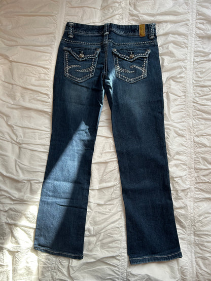 Vintage Maurices Denim Bootcut mit markanten Kontrastnähten
