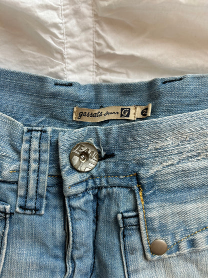 Vintage Gassata Jeans Minirock