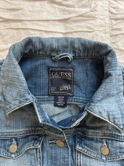 GUESS Jeansjacke Blau