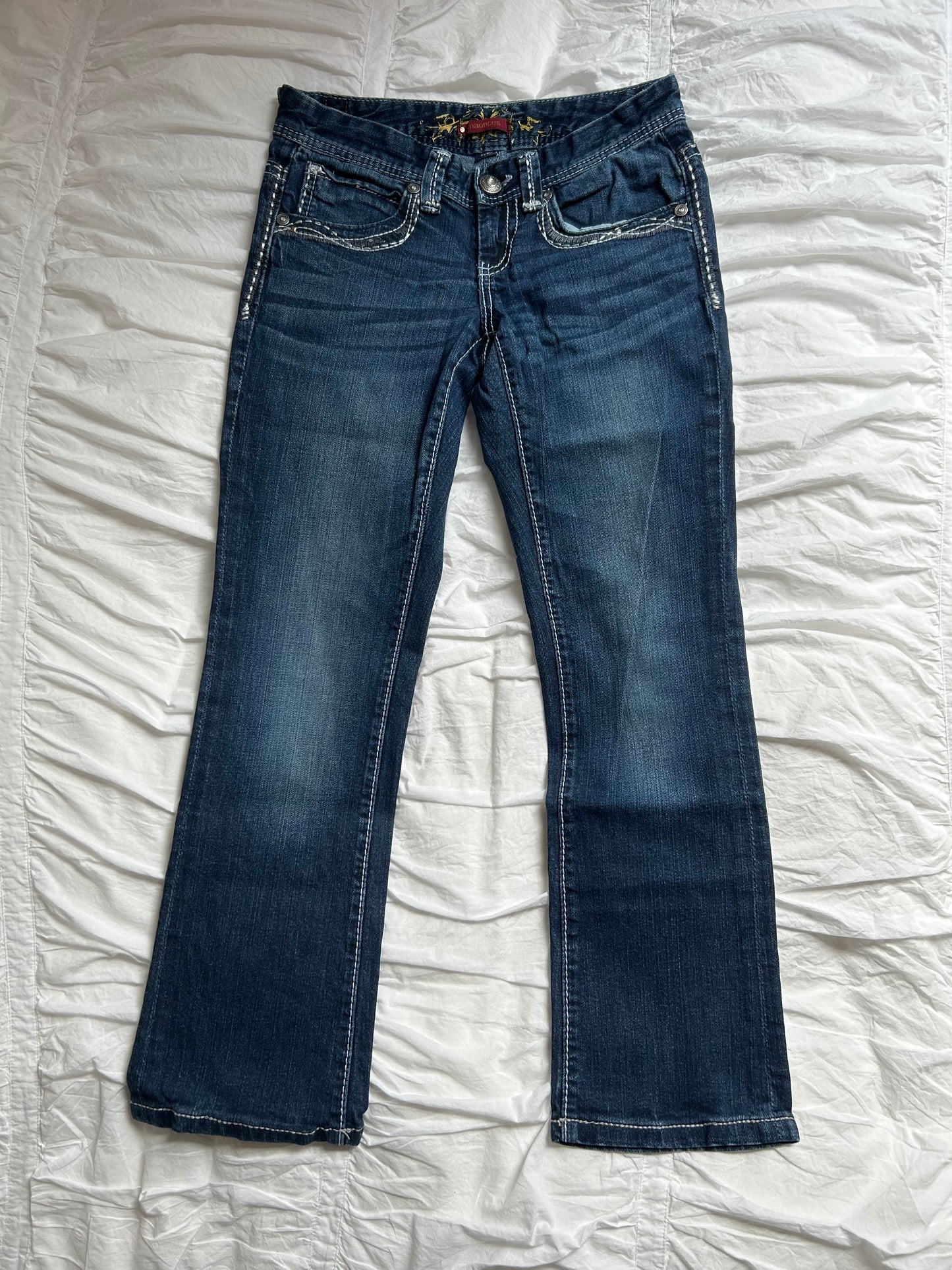 Vintage Maurices Denim Bootcut mit markanten Kontrastnähten
