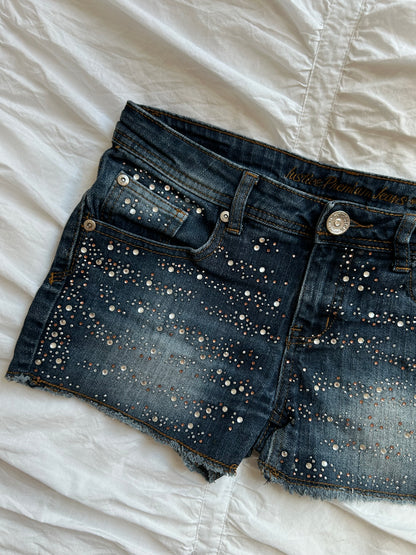 Vintage Justice Denim Shorts mit Strass